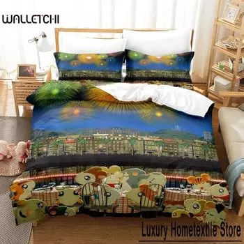 3D Printed Cartoon Animal Hamtaro Bedding Set Single Twin Full Queen King Size Bed Set Adult Kid Bedroom Duvet cover Sets 70x133cm 2pcs