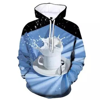 3D Printed Coffee Cup Hoodies Men Women Kid Graphics Oversized Hoodie New Design Pullover Breathable Sweatshirt Long Sleeve Tops S