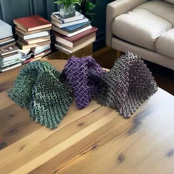 3D Printed Hinged Chainmail Non-slip Surface Decompression Relaxation Toy One Size