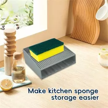 3D Printed Kitchen Sponge Holder And Bathroom Soap Holder Keeps Water Dry And Growth One Size