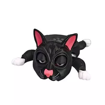 3D Printed Panicked Cats Shape Coaster Heat Resistant Cup Mat Insulation Pad Mugs Placemat for Home or Office Use чёрный