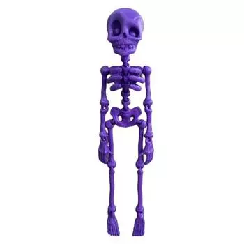 3D Printed Skeleton Refrigerator Magnet Poseable Skeleton Figurine with Movable Joints Articulated Gothic Skeleton Magnetic Fridge Decoration