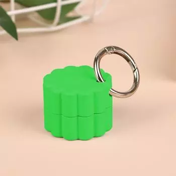3D Printed Storage Box Pendant Pill Box Case With Portable Travel Storage Keychain Stash Medicine Box Mini Pill Box Keychain светло-зеленый
