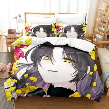 3D Printed The Case Study Of Vanitas Bedding Set Duvet Cover 3Pcs Double Twin Full Queen King Adult Kids Bedclothes Quilt Cover EU single(135x200cm)