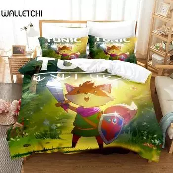 3D Printed Tunic Bedding Set Anime Game Duvet Cover Double Twin Full Queen King Adult Kids Bedclothes Quilt Cover 70x133cm 2pcs