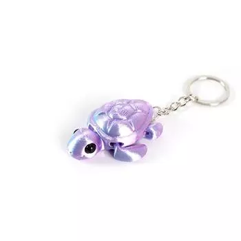3D Printed Turtle Keychain Multi-Joint Movable Creative Design Simulation Animal Pendant Bag Charm Accessories Kids Gift