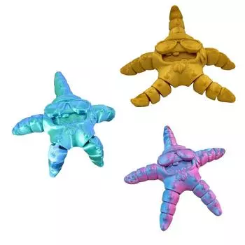 3D Printede шарнирная игрушка звезда декоративная шарнирная модель для взрослых и детей One Size фиолетовый