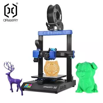 3D-принтер Artillery GeniusPro 220x220x250 мм Обнаружение биения волокна Выключение питания Возобновление печати Автоматическое выравнивание Двойной соединитель оси Z