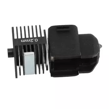 3D Printer Hot End Kit with Silicone Cover Chrome Plated Brass Heating Block 3D Printer Extruder 0.2mm