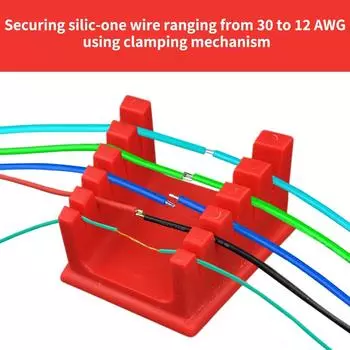 3D Printer Parts ABS Welding Wire Fixture with Two Large Suction Magnets Bracket Welding Clamp for Motherboard Soldering Tools красный