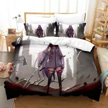 3d Printing Anime Game Arknights Bedding Set Duvet Cover Bedroom Comforter Covers Single Twin King Size Quilt Cover Home Textile EU Twin 135x200cm