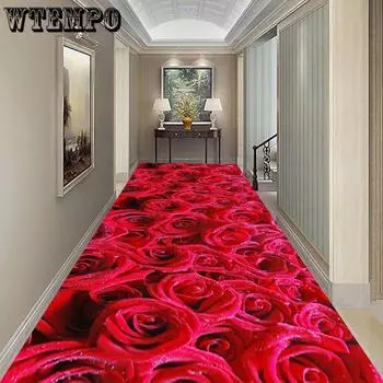 3D проход коридор длинные полозья напольные коврики роскошные коврики украшения гостиной домашние ковры для спальни вилла прихожая зал бегун W60*H100CM