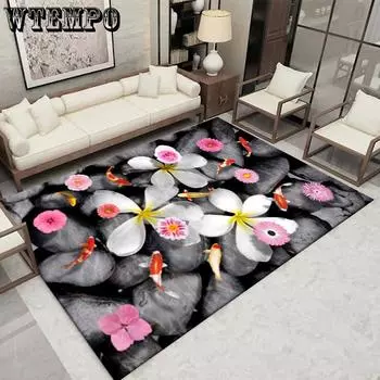 3D простые каменные ковры для кухни, ванной, гостиной, спальни, комнаты подростка, декоративный ковер, противоскользящие коврики для входа 100*160cm