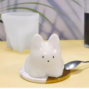 3D Pudding Cat Candle Molds Silicone DIY Abstract For Making Aroma Soy Wax Handmade Soap Clay Plaster Epoxy Resin Festival Gifts