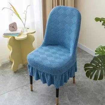 3D Резной Эластичный Утолщенный Большой Изогнутый Чехол на Стул Универсальный Чехол на Стул для Обеденного Стола Pack of 1