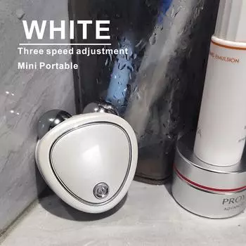 3D роликовый массажер для лица: Зарядка через USB и литиевый аккумулятор для мгновенной красоты белый