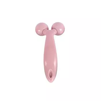 3D роликовый массажер V Lift 360 Rotate Thin Face Shaping Relaxing Tighting Skin Wrinkle Remover Tool розовый