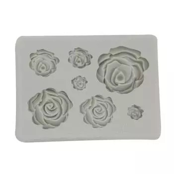 3D Rose Fondant Mold Antistick Flower Mold Silicone для украшения торта Sugarcraft Chocolate