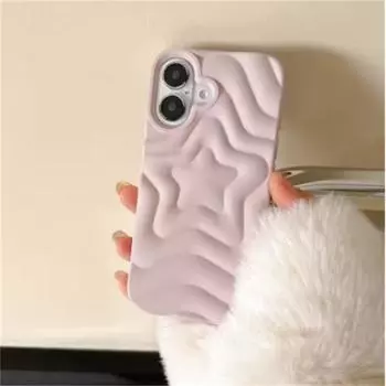 3D Роскошный матовый чехол для телефона Star для iPhone 16 15 14 13 Pro Max Plus с бампером для камеры, сплошной чехол на заднюю панель цвета конфет iPhone 16 Pro Max чёрный