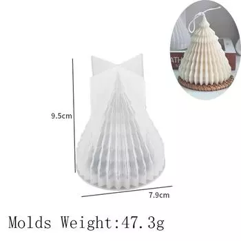 3D Рождественская елка Силиконовая форма для свечей DIY Набор для изготовления рождественских изделий своими руками Мыло ручной работы Гипсовая смола Инструменты для выпечки Подарки на праздники