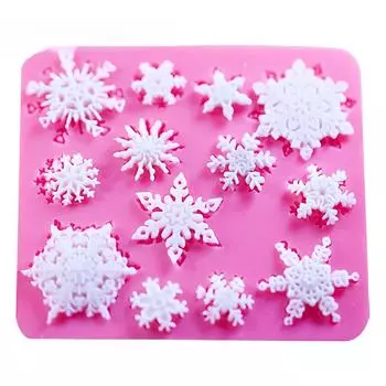 3D рождественские украшения снежинка кружево шоколад вечеринка DIY помадка выпечка кулинария торт украшения инструменты силиконовая форма T0026