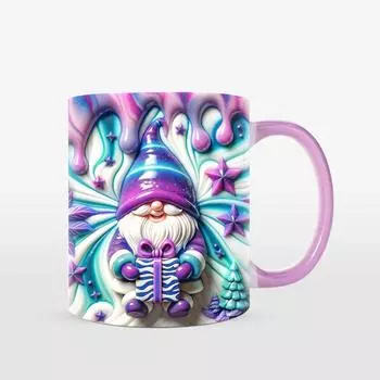 3D Рождественский Гном Рождественская Керамическая Кофейная Кружка Чашка для Чая Новый Рождественский 301-400ml