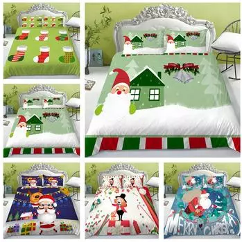 3D Рождественский комплект постельного белья, постельное белье для спальни, наволочка, постельное белье в натуральную величину для украшения дома в Австралии, ЕС и США Baby 100x135cm