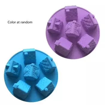 3D Рождественский маленький дом Торт Эпоксидная смола Форма Хлеб Печенье Силиконовая форма