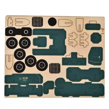 3D самодельная модель автомобиля, деревянная головоломка, игрушки для детей, набор для сборки деревянных изделий