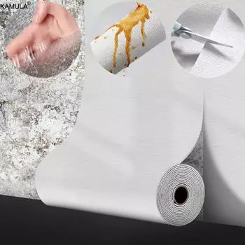 3D самоклеящиеся льняные обои-наклейки на стену водонепроницаемые влагостойкие настенные покрытия для украшения спальни гостиной 50X280cm