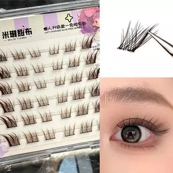 3D Самоклеящиеся ресницы с полосками желе-клея Ресницы манга Самоклеящиеся ресницы Девушка Type K
