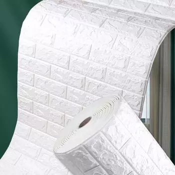 3D самоклеящиеся водонепроницаемые обои для телевизора, кирпичные обои, настенная наклейка, обои для гостиной, настенная роспись, украшение для спальни 70CMX1M