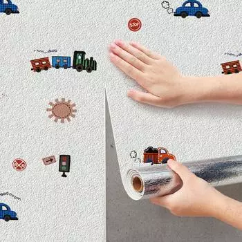 3D самоклеящиеся водонепроницаемые влагостойкие обои с героями мультфильмов, детская спальня, гостиная, ремонт, настенная наклейка, домашний декор 10m