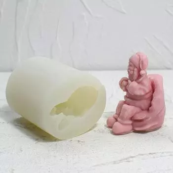 3D Санта-Клаус Форма Силиконовая форма для свечей Декоративная форма для изготовления украшений для дома Гипсовые формы для художественного ремесла Литейные формы france