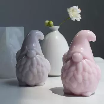 3D Санта-Клаус/Рождественская елка Свеча Силиконовая форма Набор для производства рождественских свечей Форма для производства праздничных подарков