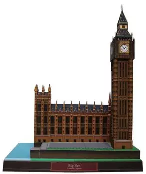 3D сборка модели бумажного ремесла всемирное историческое здание (Биг Бен)