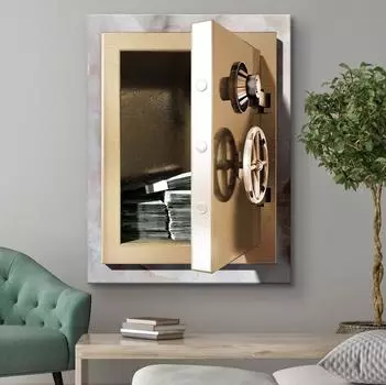3D сейф, мотивационный постер для денег и принтов, холст, картина, настенные художественные фотографии, современный домашний декор для комнаты, подарок 21x30cm No Framed