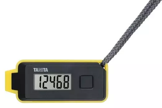 3D sensor equipped pedometer with emergency whistle Black Ayuu Issuru FB-738