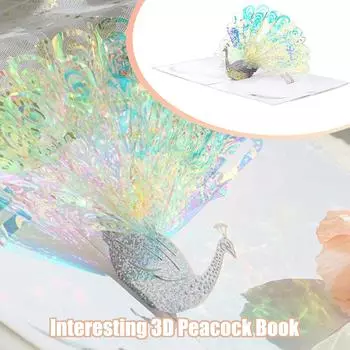3D Series Bouquet Folding Greeting Card, Paper Sculpture Flower Festival Blessing Gift One Size