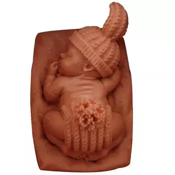 3D силиконовая форма для детского торта, ручная работа, мыло, детский сон, украшение торта, кухонная утварь, обеденный бар, антипригарное покрытие, рождественские кухонные принадлежности