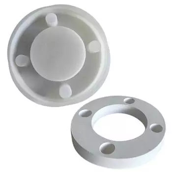 3D силиконовая форма для подсвечника, 4 отверстия, формы для подсвечников, универсальные формы для изготовления подсвечников, круглые формы для украшений