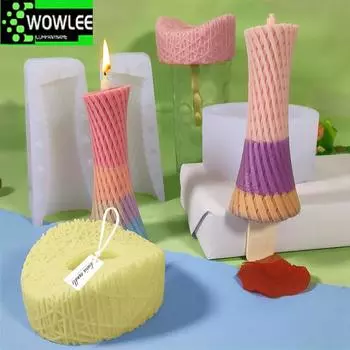 3D силиконовая форма для свечей цилиндрическая форма для свечей спиральная цилиндрическая форма силиконовая форма для свечей форма для свечей принадлежности для изготовления свечей
