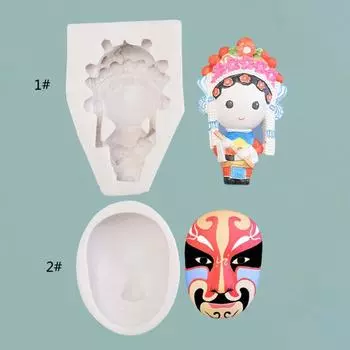 3D силиконовая форма глиняная форма антипригарная легко извлекаемая смоляная литейная форма для свечей своими руками гипсовая глина художественные поделки украшения