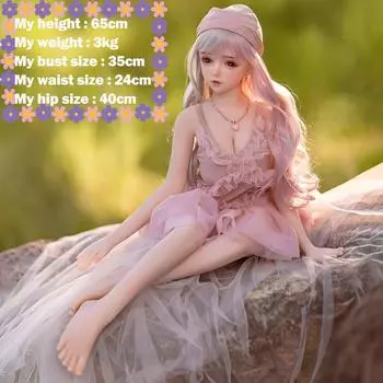 3D силиконовая секс-кукла из безопасного материала TPE с реалистичным вагиной и анальным отверстием, секс-игрушка для взрослых 65cm