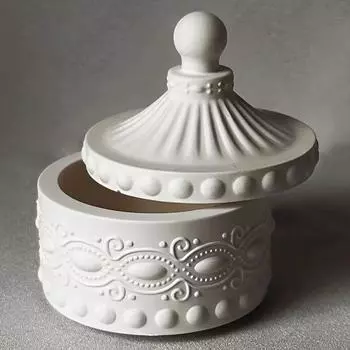 3D силиконовая смоляная форма для хранения ювелирных изделий и поделок, банка в форме дна с крышками, самодельная эпоксидная литейная форма для украшений