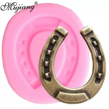 3D силиконовые формы для подковы, формы для выпечки кексов, помадка, сделай сам, вечерние инструменты для украшения торта, полимерная глина, формы для конфет, шоколада