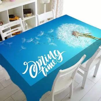 3d скатерть с рисунком одуванчика, водонепроницаемая прямоугольная скатерть для свадьбы, банкета, кофе, кухонный домашний текстиль 40x70cm15x27inch