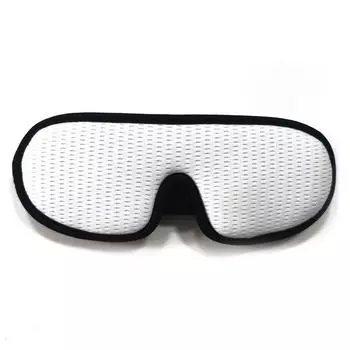 3D Sleep Eye Cover Stress Relief Relax Lightproof с регулируемым ремешком Soft Sleeping Eye Cover белый