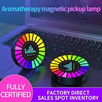 3D Smart RGB звукосниматель, светодиодная лампа окружающего света, управление звуком, музыка, ритм, освежитель воздуха для автомобиля, бара, игрового стола, телевизора, Decora