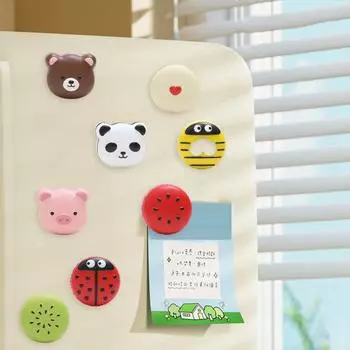 3D смола магнит на холодильник мультфильм Свинья Панда медведь арбуз в форме устойчивый к царапинам магнит на холодильник наклейка G